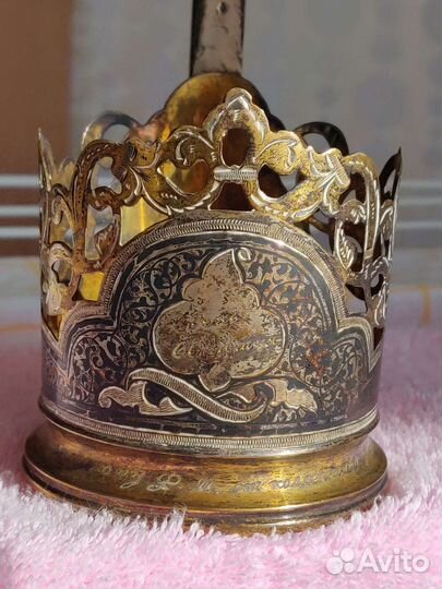 Подстаканник серебряный СССР