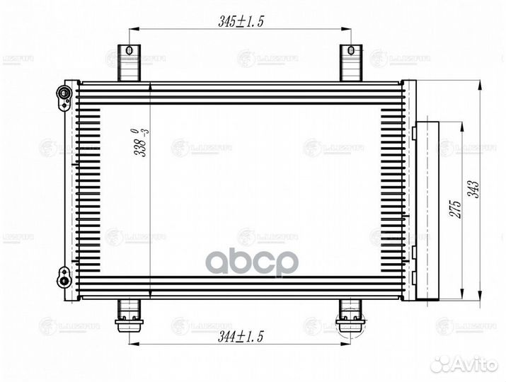 Lrac 2462 радиатор кондиционера Suzuki Swift 0