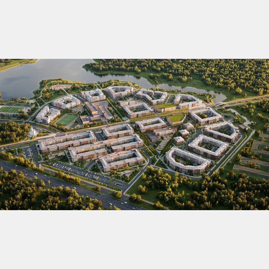 1-к. квартира, 41,9 м², 1/4 эт.