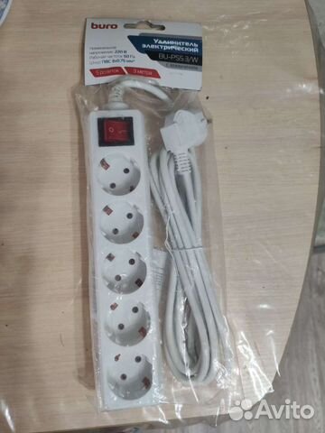 Сетевой фильтр удлинитель 5 розеток