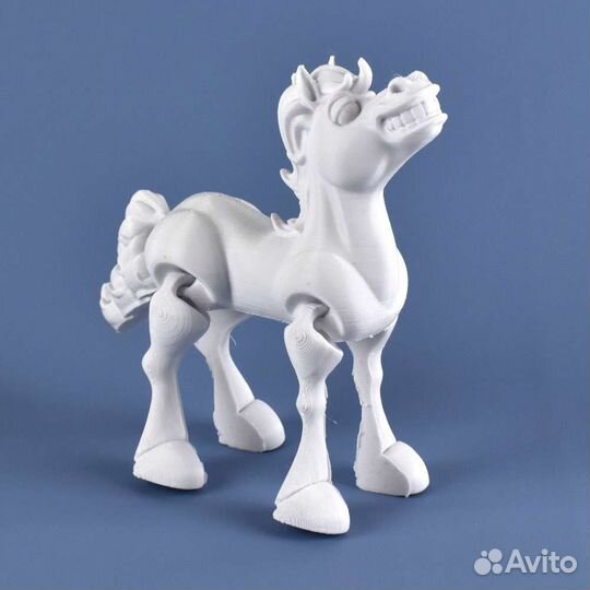 3д раскраска лошадь