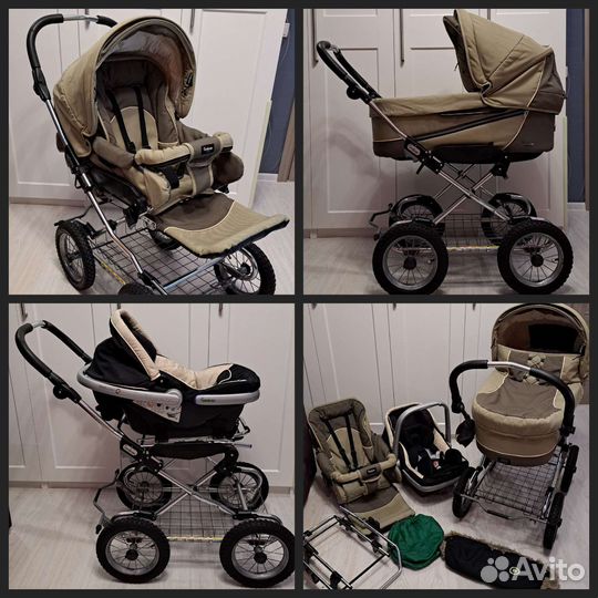 Коляска emmaljunga эммалюнга 3в1 edge duo combi