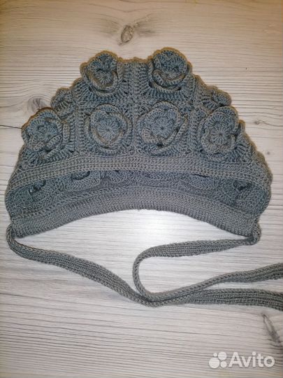 Шапочка чепчик с розочками