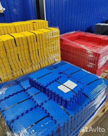 Модульная пвх плитка в автосервис / сто