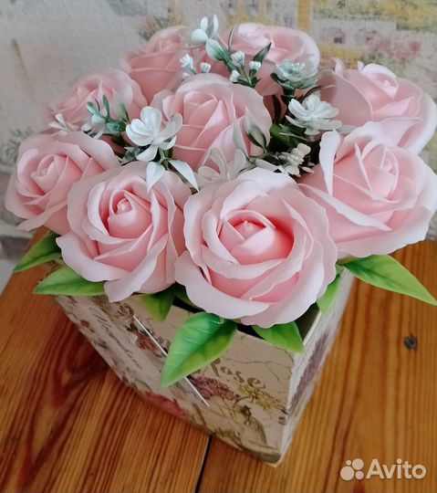 Букет из пенных роз