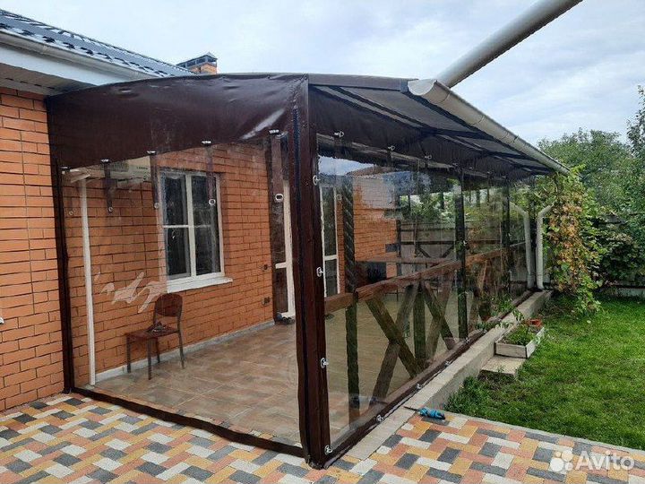 Мягкие окна для беседки