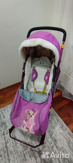 Детские санки коляска