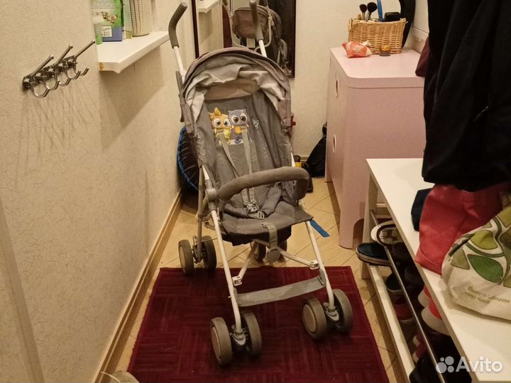 Коляска-трость прогулочная lorelli trek серая