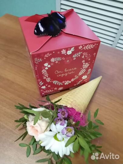 Букет комплимент в вафельном рожке