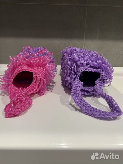 Мочалка вязаная ручной работы
