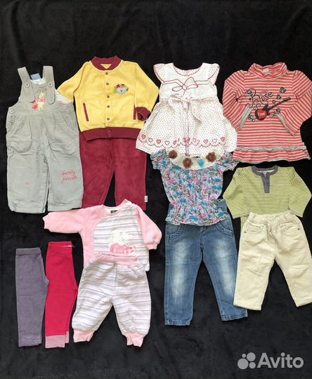 Вещи пакетом на девочку от 6-12мес