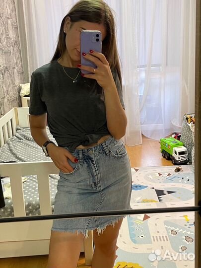 Юбка джинсовая