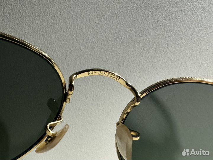 Очки Ray ban оригинал round metal 3447