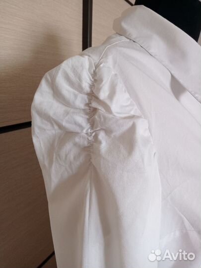 Блузка белая школьная для девочки 164