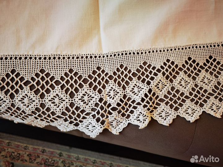 Самотканка с кружевом винтаж