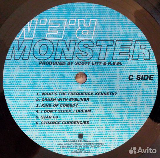 Виниловая пластинка R.E.M., Monster