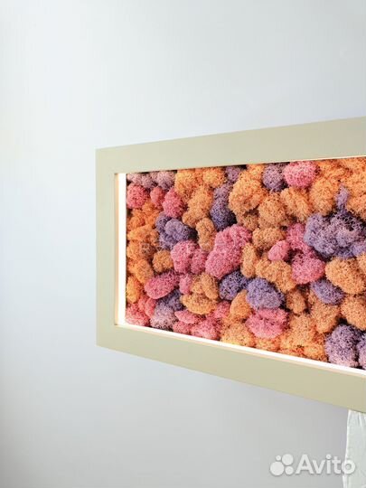 Стабилизированный мох панно стена из мха