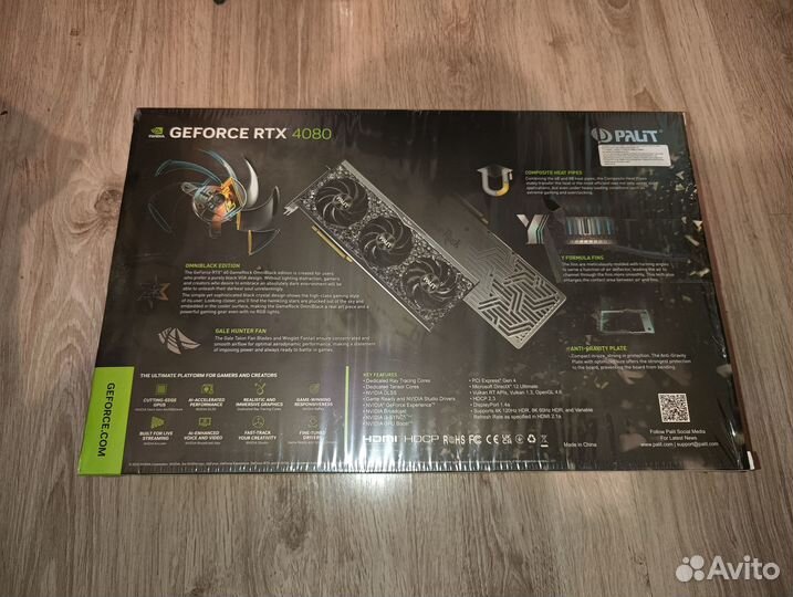 Видеокарта Palit GeForce RTX 4080 GameRock OmniBla