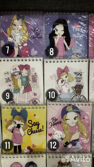 Блокноты А6 много разных