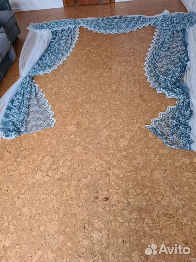 Шторы с ламбрекеном декоративные новые