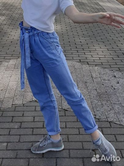 Джинсы на высокой талии