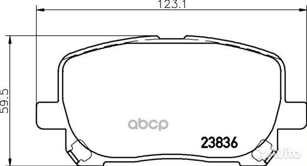 Колодки тормозные дисковые перед (PF-1470)
