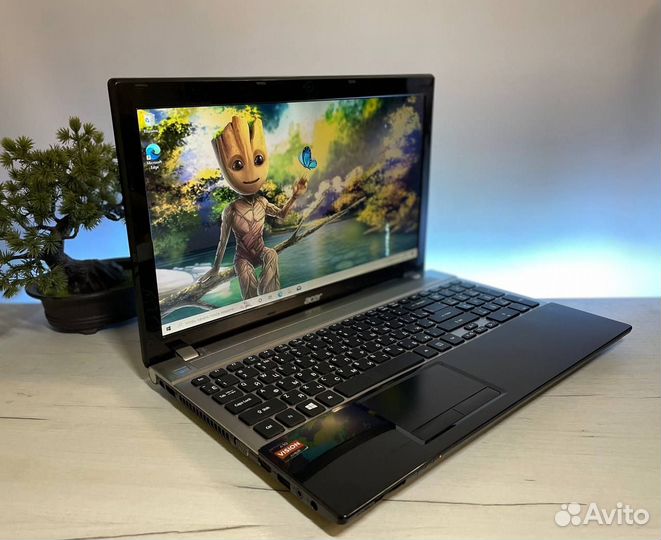 Мощный ноутбук Acer 10Gb SSD+HDD