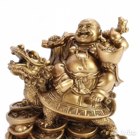 Будда Хотэй на Драконе-Черепахе - статуэтка RU*012