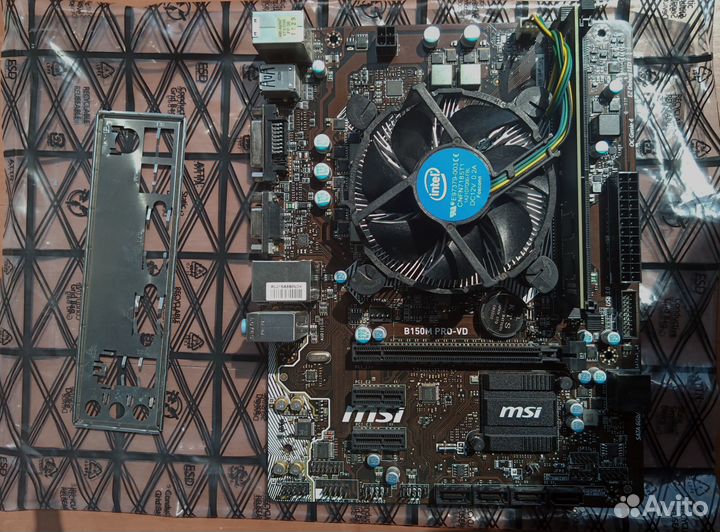 MSI B150M PRO-VD + Celeron G3900 + DDR4 2666 4 Gb