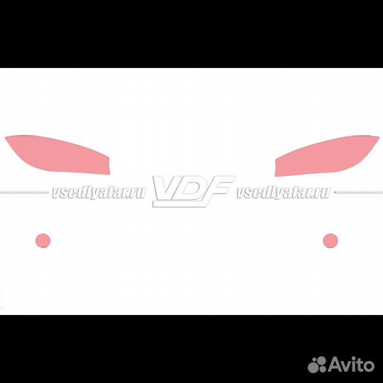 Плёнка для оклейки фар на автомобиле BMW X5 F15 (2