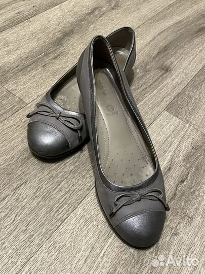 Балетки ecco 39размер натуральная кожа