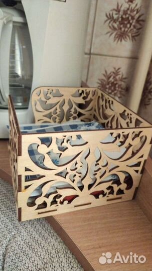 Салфетница деревянная