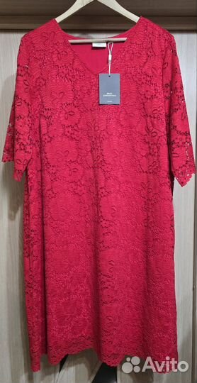Платье Only Carmakoma 52 54 вискоза кружево Дания