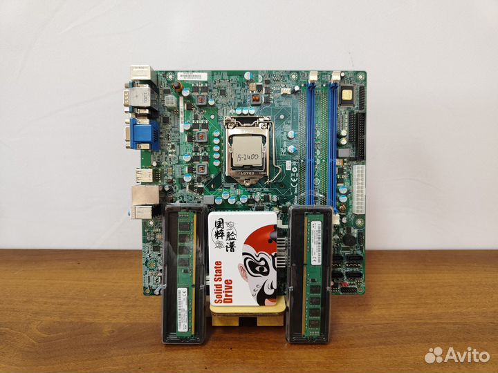 Материнская плата 1155+i5-2400+DDR3-8Gb+SSD 128Gb