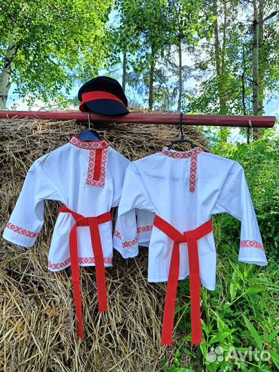 Рубашка косоворотка и картуз, новая, р. 104-134