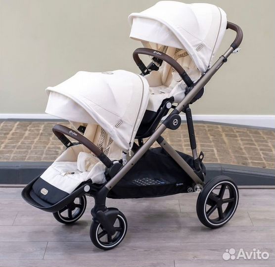 Детская коляска для двойни Cybex Gazelle S 2 в 1