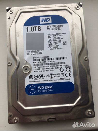 Жесткий диск WD blue Desktop 1tb