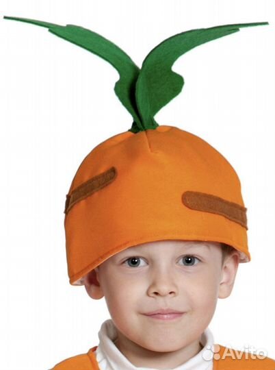 Карнавальная шапочка детская Морковь