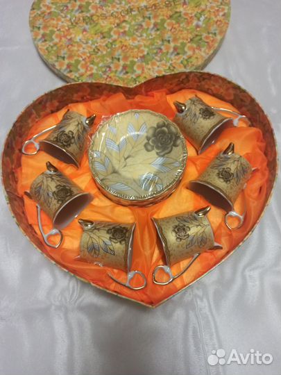 Сервиз кофейный из керамики на 6 персон