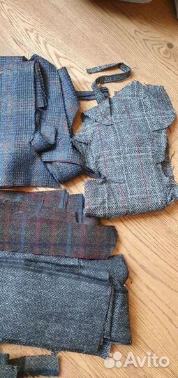 Отрез ткани твид