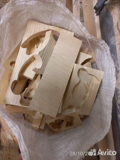 Мешок сухих столярных обрезков