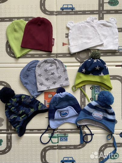 Детские шапки для двойни