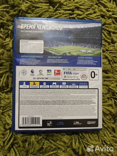 Диск fifa 19 на ps4