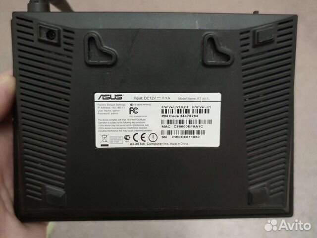 Wifi роутер asus rt-n10