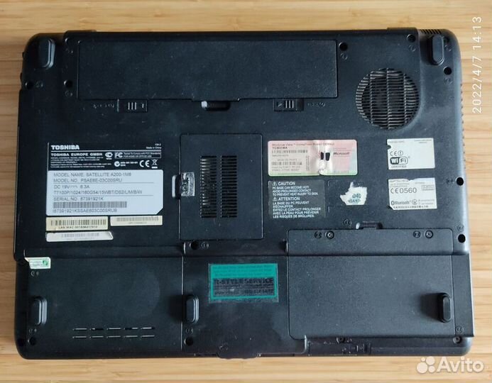 Ноутбук Toshiba satellite A200