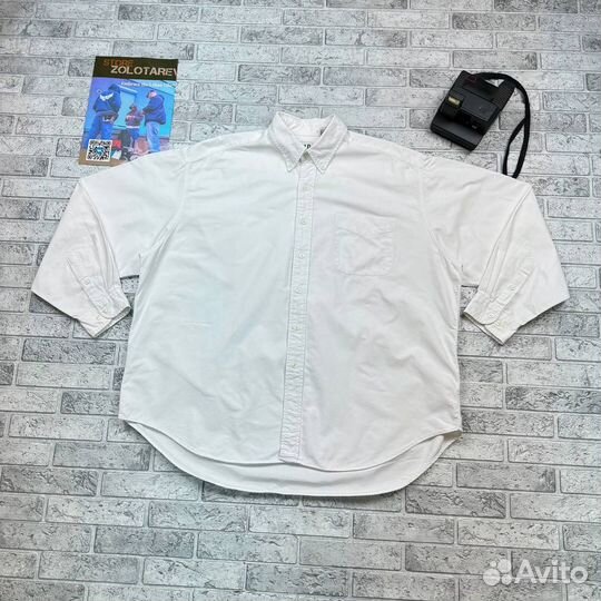 Рубашка Gap Thick White Oxford Shirt Vintage