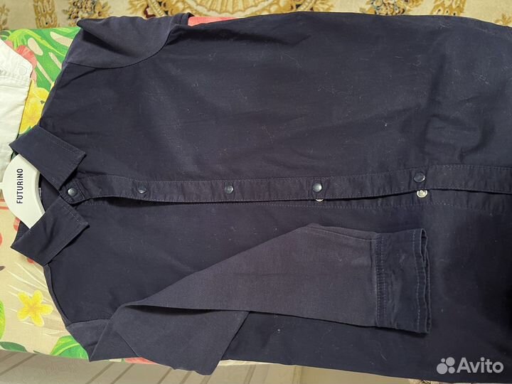 Рубашка синяя мальчик