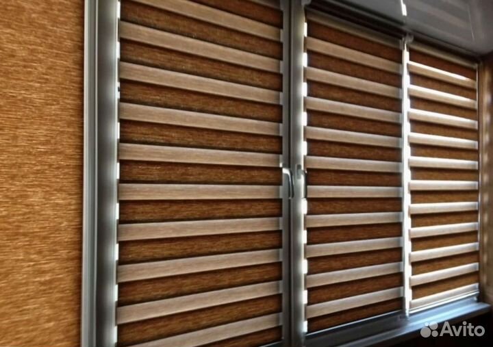 Рулонные шторы, шторы зебра