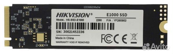 SSD накопитель Hikvision HS-SSD-E1000/256G 256гб
