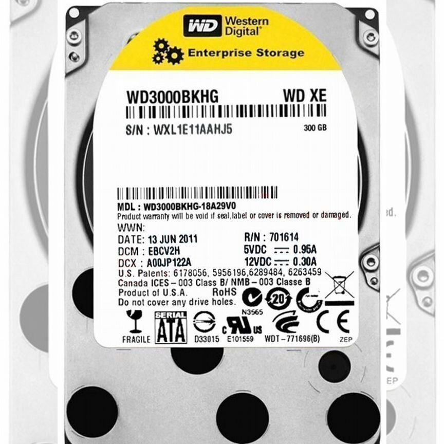 [WD3000HLFS] Жесткий Диск Western Digital Wd3000bkhg 300gb Sas Wd3000hlfs